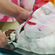 David Bowie cake getting sliced up in episode 1